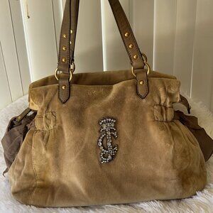 Juicy Couture velour bag toffee color